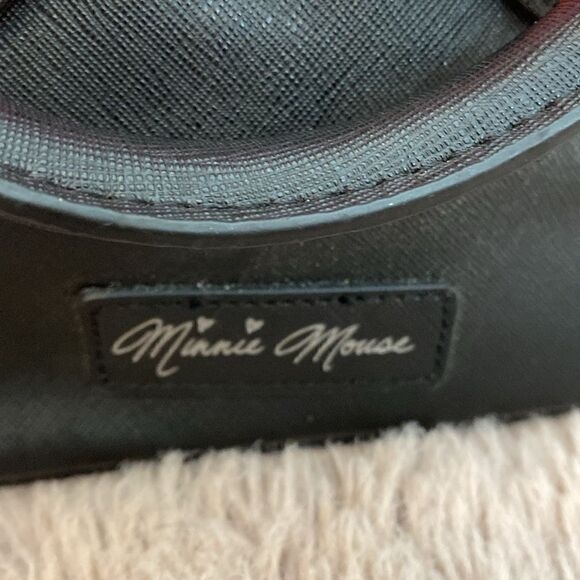 Disney Lounge-fly Minnie Mouse Satchel Handbag Black Red Bow Rare - Picture 4 of 12